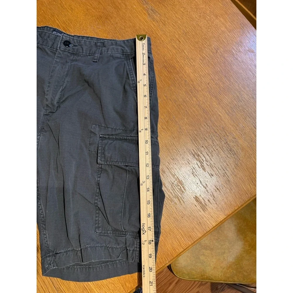 Levi's Ripstop Cargo Shorts Mens W34 Gray Cotton‎ Utility Military 9